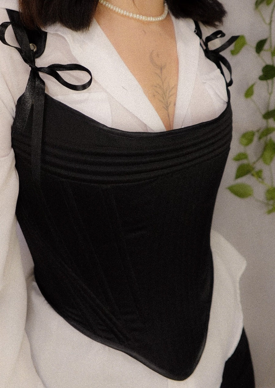 Corset histórico doble vista (1780’s stays)